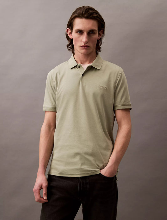 Calvin Klein Liquid Touch Polo Shirt | Tea