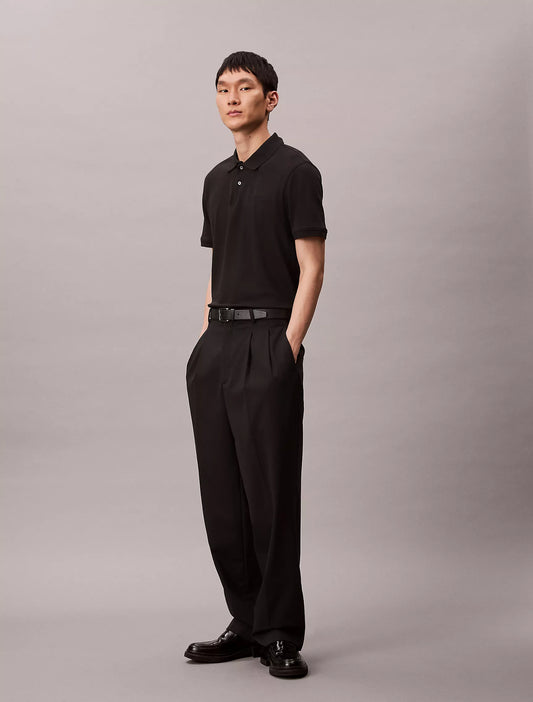 Calvin Klein Liquid Touch Polo Shirt | Black