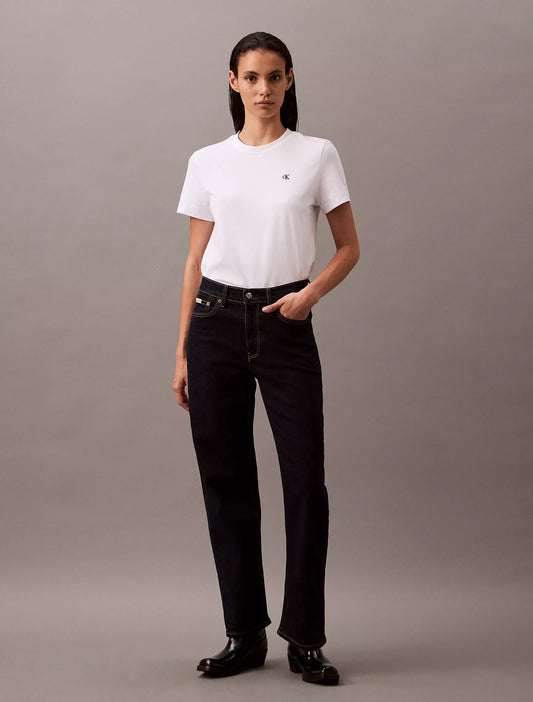 Calvin Klein Women's Archive Logo T-Shirt in Brilliant White
