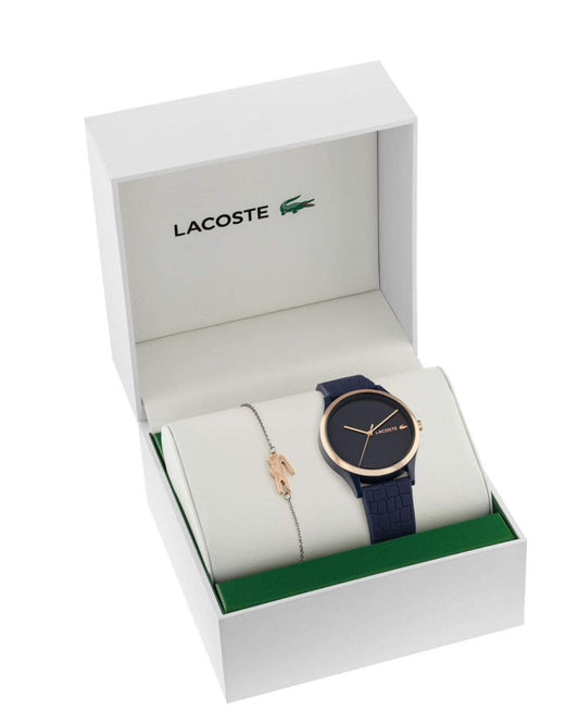 LACOSTE CROCODELLE WOMEN'S WATCH & BRACELET GIFT SET