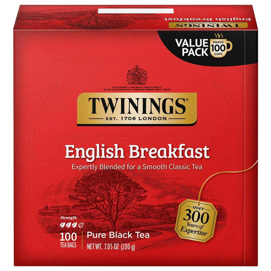 Twinings, Pure Black Tea, English Breakfast, 100 packs, 7.05 oz (200 g)