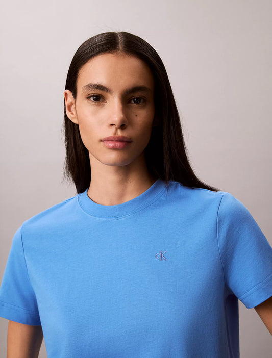 Calvin Klein Women's Archive Logo T-Shirt in Marina