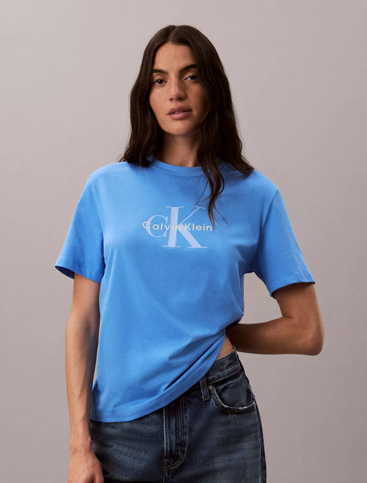 Calvin Klein Monologo Tee in Marina