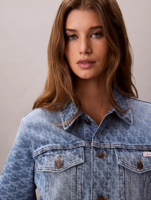 Calvin Klein Classic Trucker Jacket in "Light Marquee"