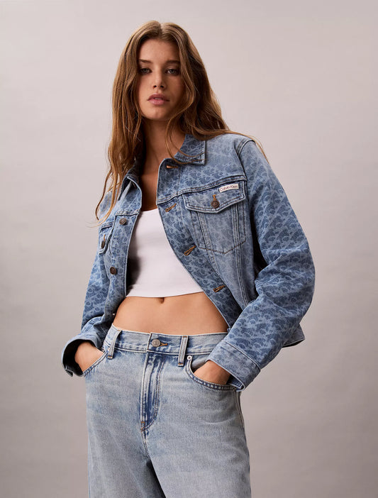 Calvin Klein Classic Trucker Jacket in "Light Marquee"