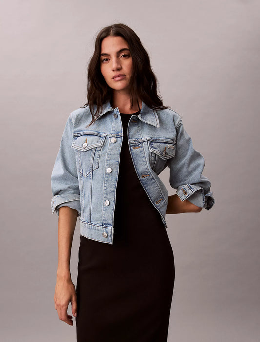 Calvin Klein Classic Trucker Jacket in "Dover"