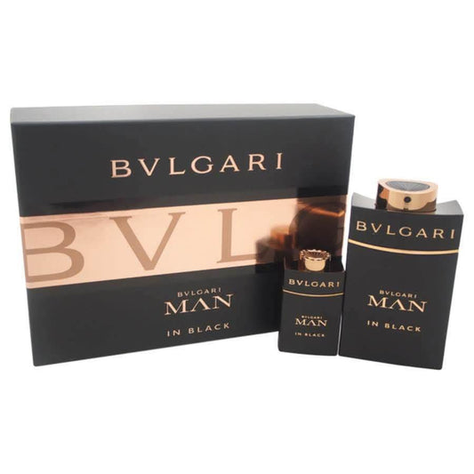 Bvlgari Man In Black by for Men - 2 Pc Gift Set 3.4oz EDP Spray, 0.5oz EDP Spray