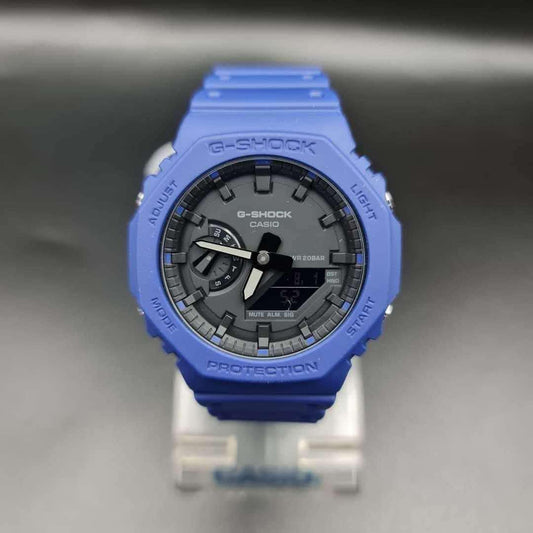 Casio G-Shock Alarm World Time Quartz Analog-Digital Black Dial Men's Watch )