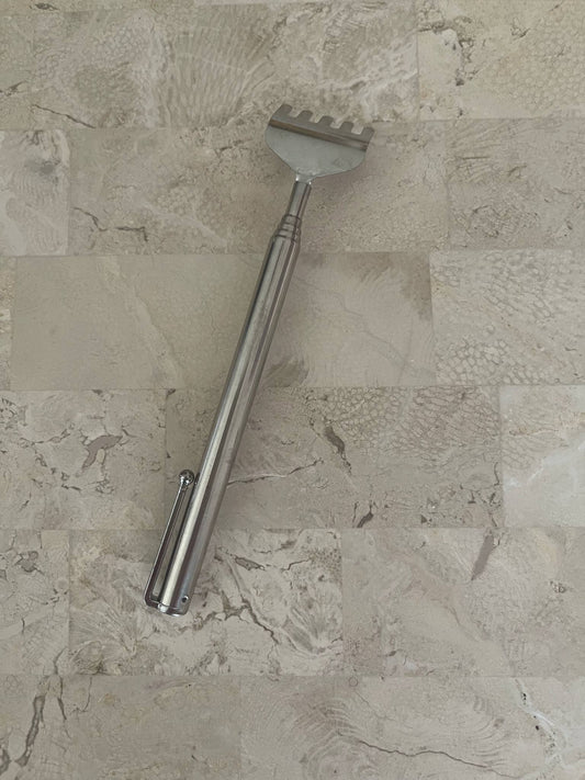 Back Scratcher Extendable Metal Telescopic Massager Extends Backscratcher With Pocket Clip