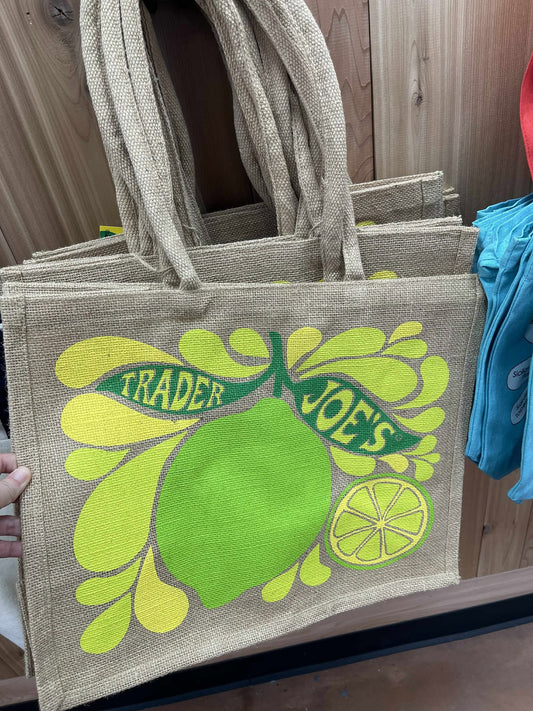 Trader Joe's Citrus Jute Bag