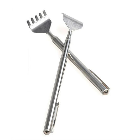 Back Scratcher Extendable Metal Telescopic Massager Extends Backscratcher With Pocket Clip
