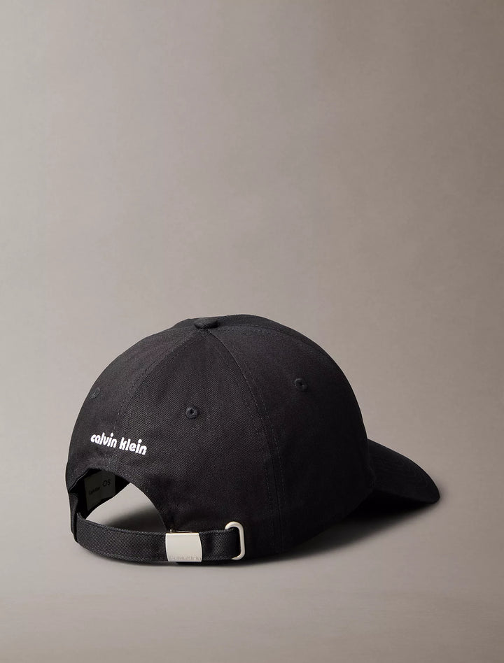 Calvin Klein Monogram Logo Block Graphic Baseball Cap in Black ...
