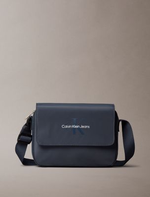 Calvin Klein Sport Essentials Flap Crossbody Bag in Navy