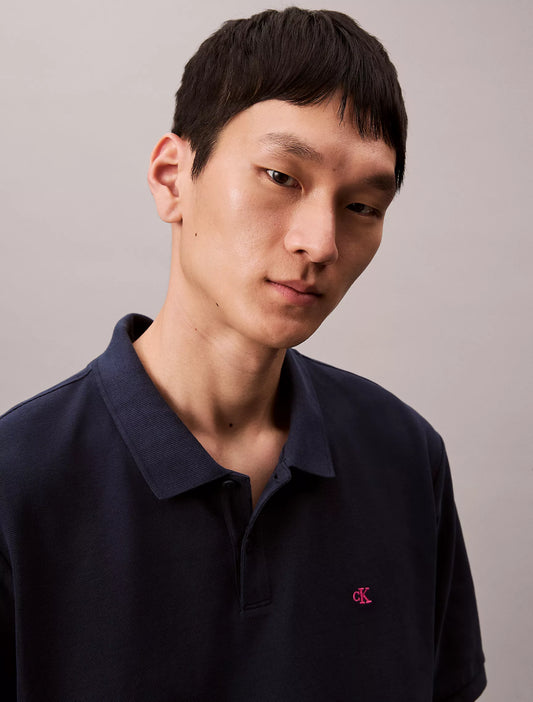 Calvin Klein Cotton Pique Classic Polo Shirt | Dark Sapphire