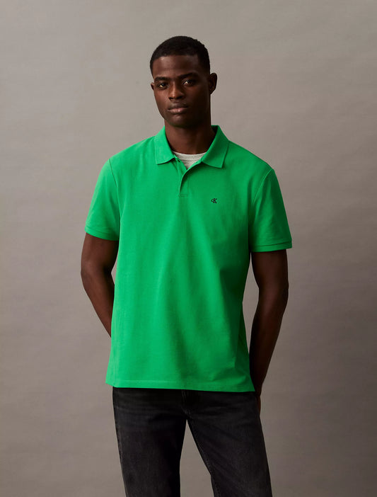 Calvin Klein Cotton Pique Classic Polo Shirt | Fern Green