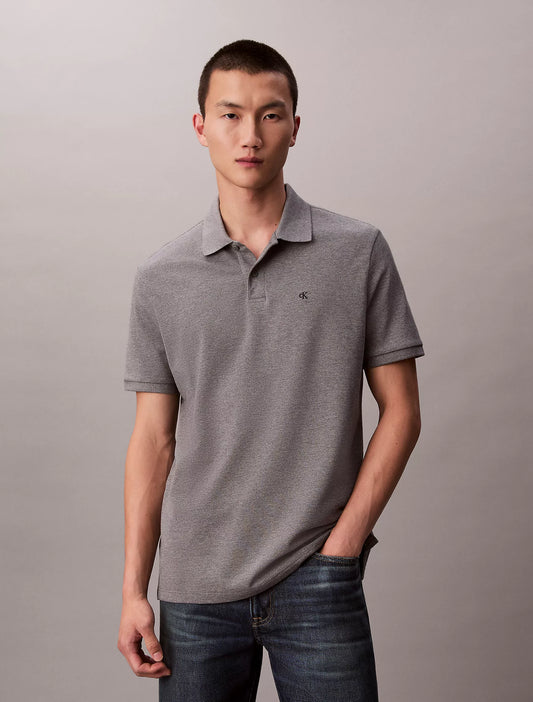 Calvin Klein Cotton Pique Classic Polo Shirt | Grey Heather