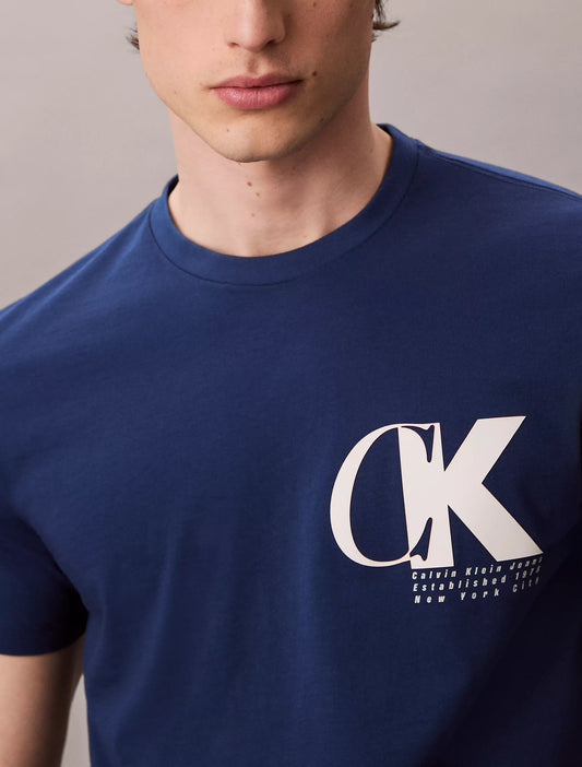 Calvin Klein Monogram Logo Macro Sport Graphic Classic T-Shirt