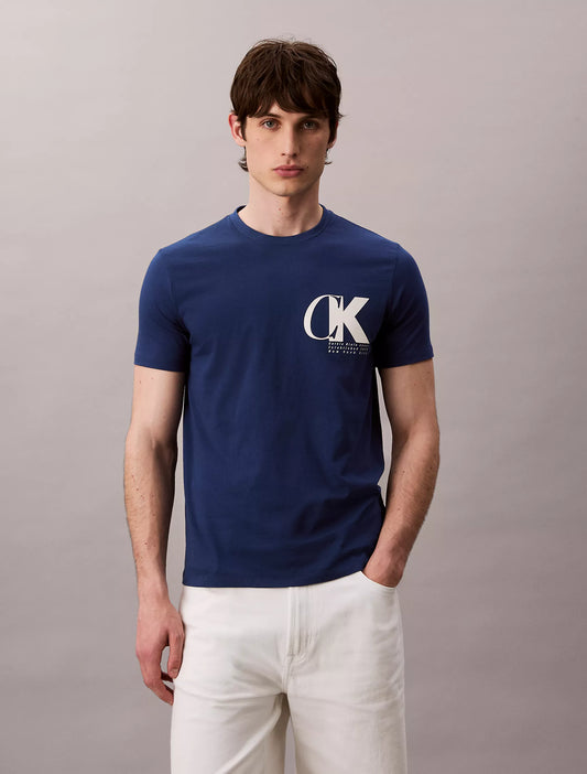Calvin Klein Monogram Logo Macro Sport Graphic Classic T-Shirt