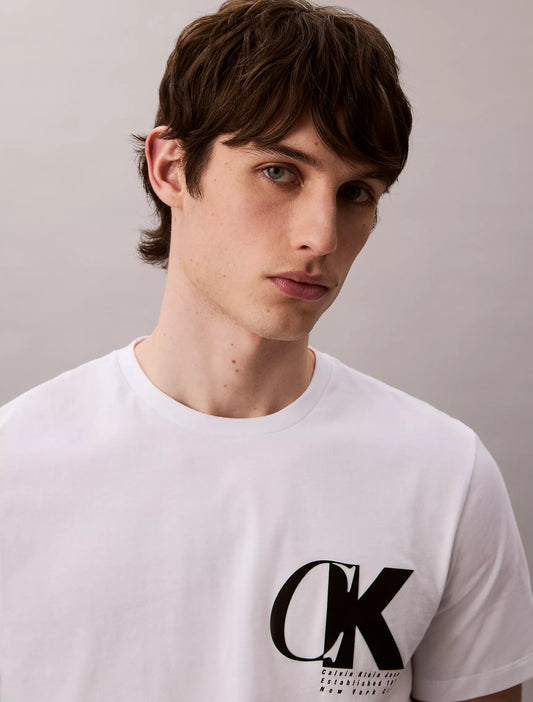 Calvin Klein Monogram Logo Macro Sport Graphic Classic T-Shirt