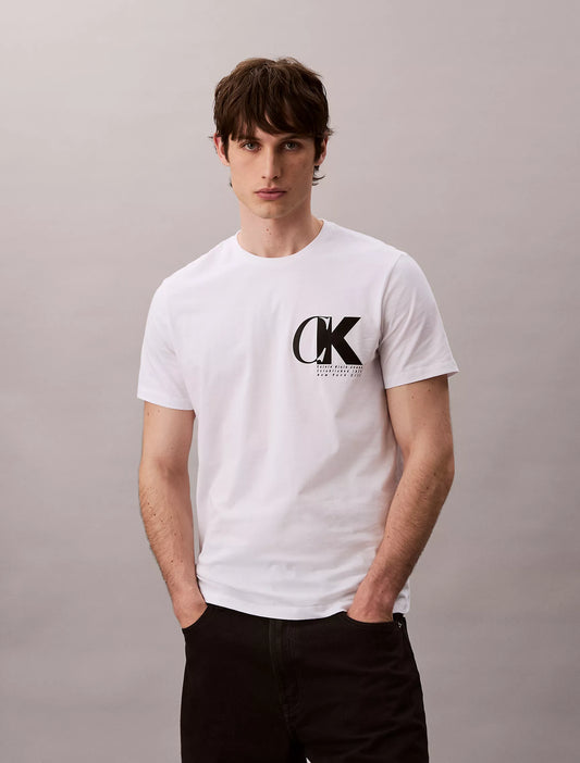 Calvin Klein Monogram Logo Macro Sport Graphic Classic T-Shirt
