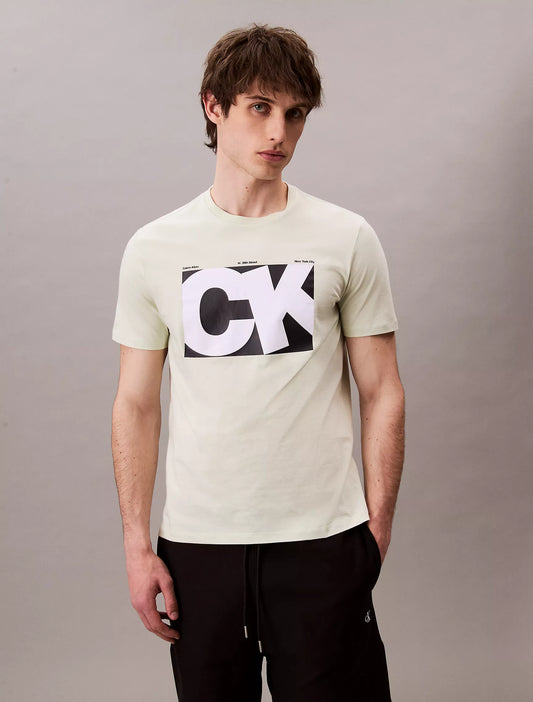 Calvin Klein Monogram Logo Box Graphic Classic T-Shirt