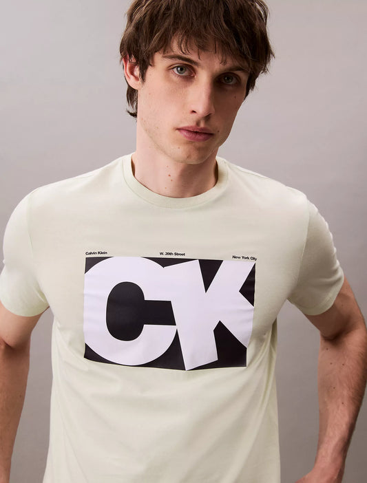 Calvin Klein Monogram Logo Box Graphic Classic T-Shirt
