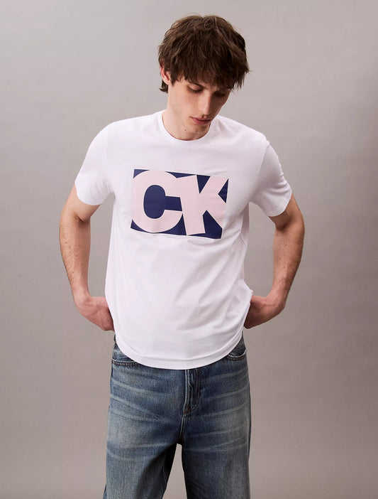 Calvin Klein Monogram Logo Box Graphic Classic T-Shirt