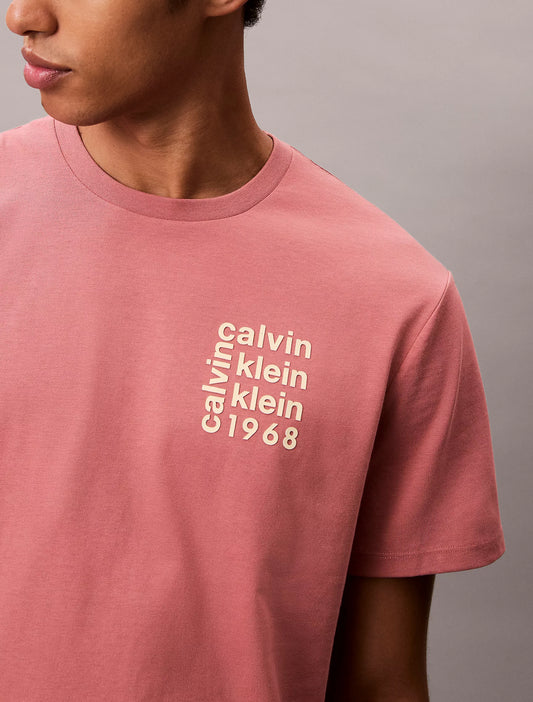 Calvin Klein Logo Square Graphic Relaxed T-Shirt