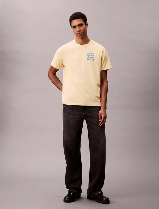 Calvin Klein Logo Square Graphic Relaxed T-Shirt