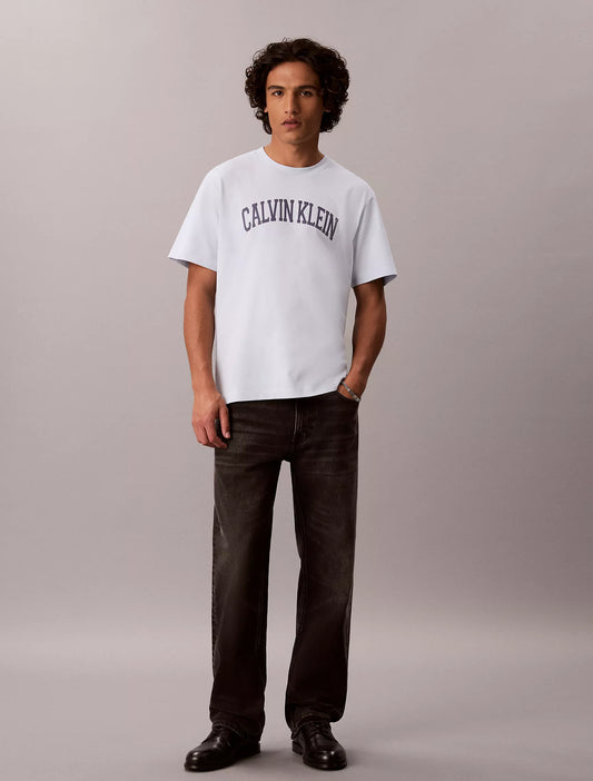 Varsity Calvin Klein Logo Tee in Plein Air