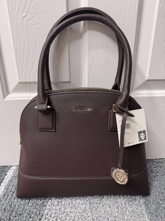 Anne Klein Large Dome Satchel Triple Compartment
