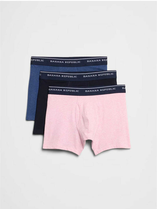 Banana Republic Organic Cotton-Blend Boxer Briefs (3 Pack) - Multi