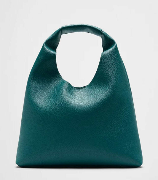 Banana Republic Vegan Leather Mini Slouchy Tote - Aviator Blue