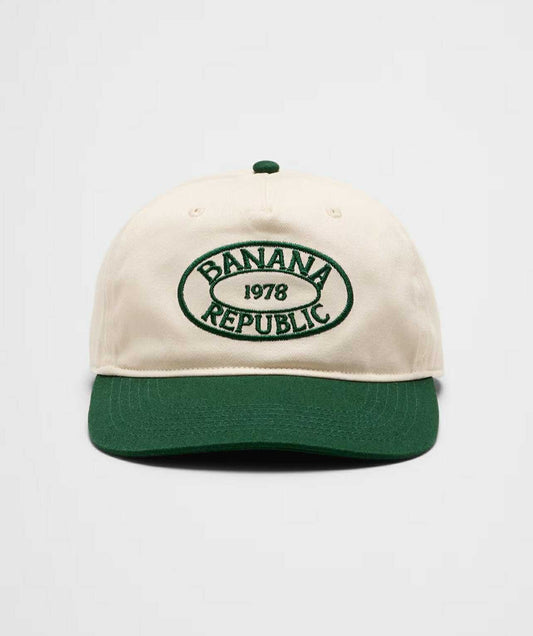 Banana Republic Tall Crown Logo Baseball Cap - Cottage Cream