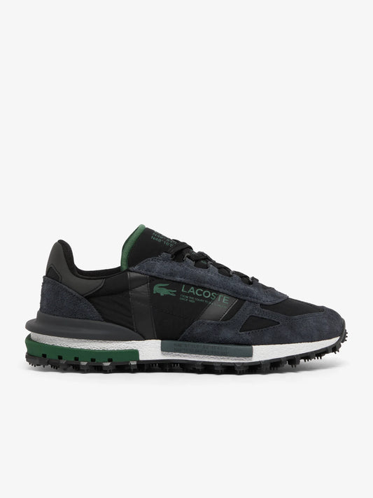 Lacoste Men’s Elite Active Sneakers in Black &amp; White
