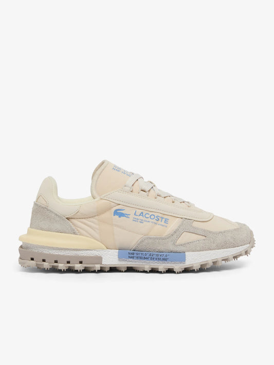 Lacoste Men’s Elite Active Sneakers in Blue & Beige