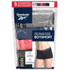 Reebok Women's 5-Pack Seamless Boyshorts