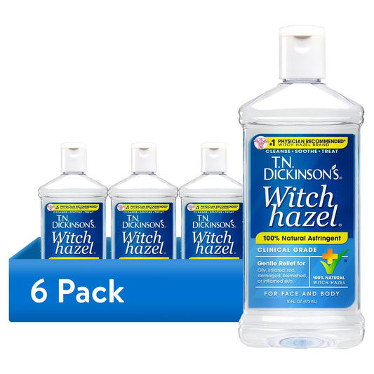 (6 pack) T.N. Dickinson's Witch Hazel Astringent (16 fl oz each)