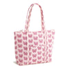 Vera Bradley Tote Bag in the Butterfly Blooms Crystal Pink