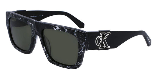 Calvin Klein Grey Square Men's Eyeglasses