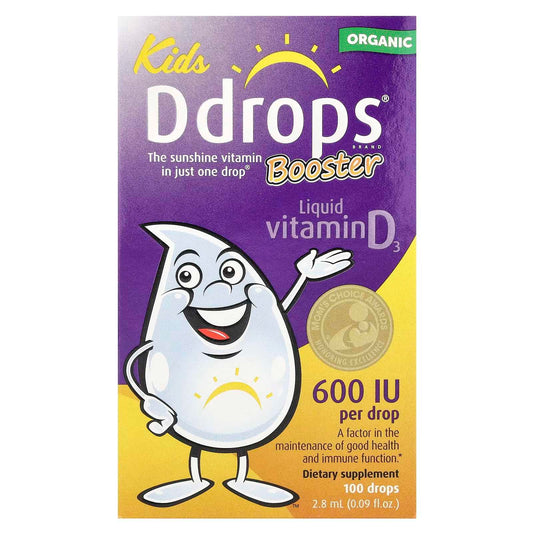 Ddrops Kids Booster Organic Liquid Vitamin D3