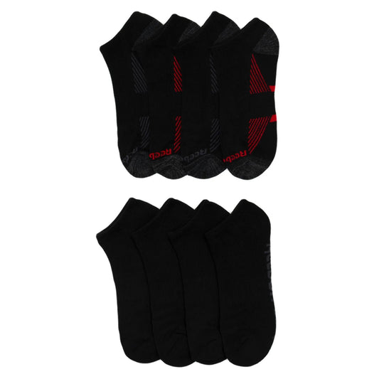 Reebok Men's 8-Pack Cushion Low-Cut Sock | Black
