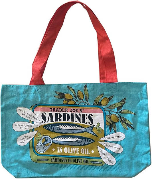 Trader Joe's Reusable Tote Bag Sardines