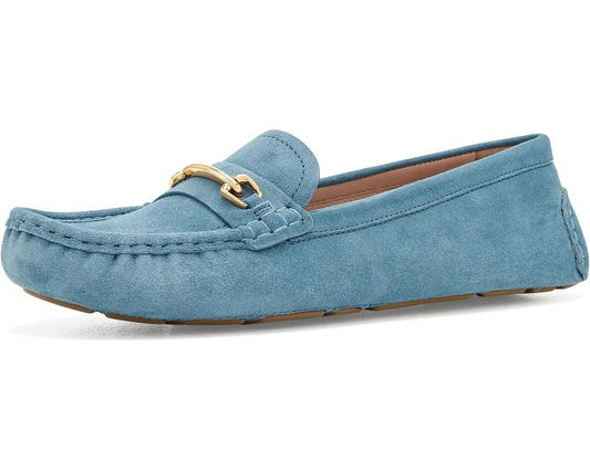 Cole Haan Emeryn Horsebit Driving Loafer in Provincial Blue Suede