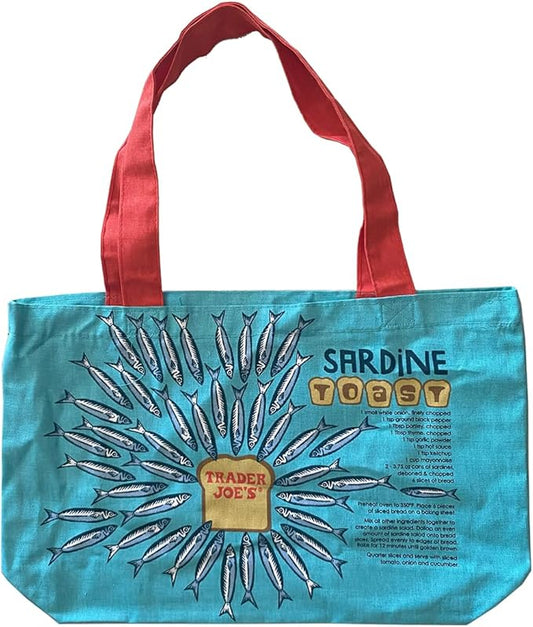 Trader Joe's Reusable Tote Bag Sardines