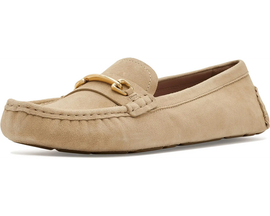 Cole Haan Emeryn Horsebit Driving Loafer in Buckwheat Suede
