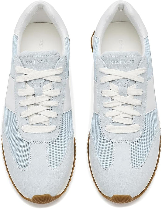 Cole Haan Women's Grand Crosscourt Davie Runners in Ballad Blue Suede / Ballad Blue Mesh / White