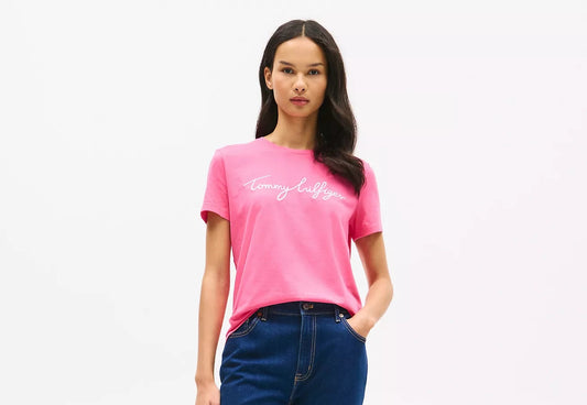 Tommy Hilfiger Embroidered Signature Crewneck T-Shirt