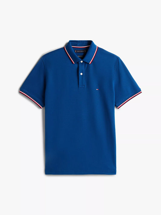 Tommy Hilfiger Regular Fit Tommy Wicking Polo in Deep Indigo
