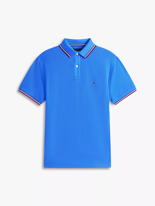 Tommy Hilfiger Regular Fit Tommy Wicking Polo in Dazzling Blue